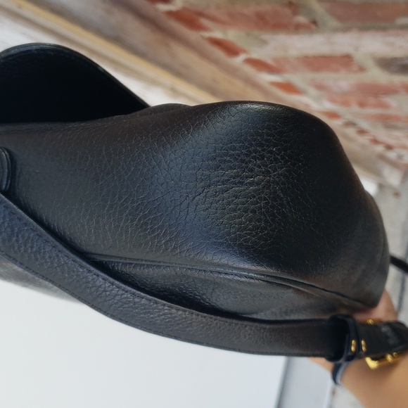 Vintage Y2K MCM Womens Black Leather Crossbody Bag Designer Classic Germany - Picture 13 of 17